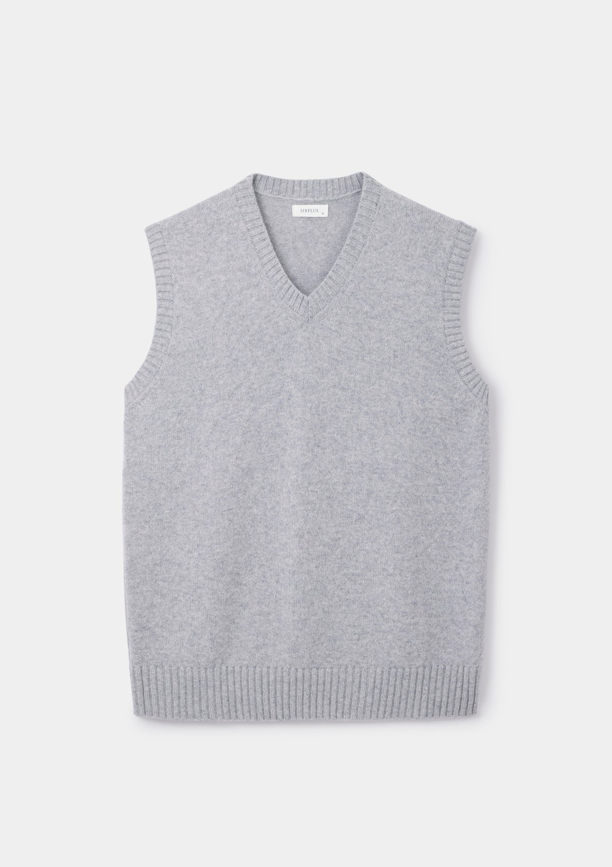Grey Mist Fine Lambswool Vest
