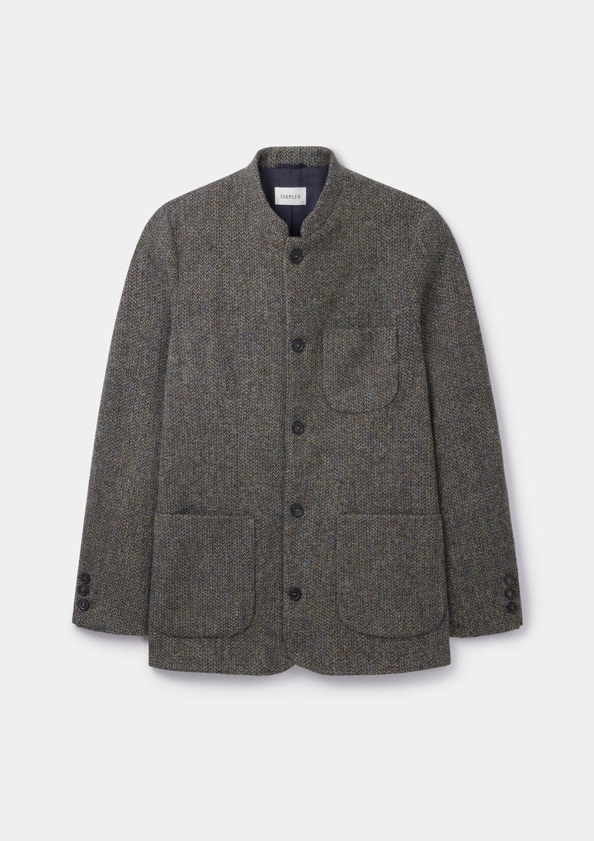 Heather Harris Tweed Nehru Jacket