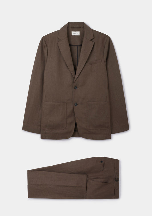 Hickory Brown Linen Blazer, Blazer - SIRPLUS