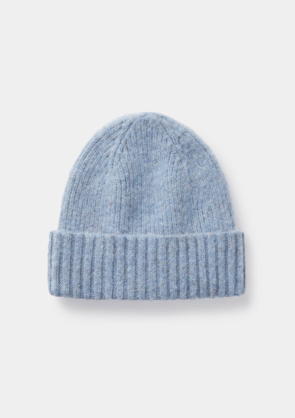 Ice Blue Lambswool Beanie by SIRPLUS