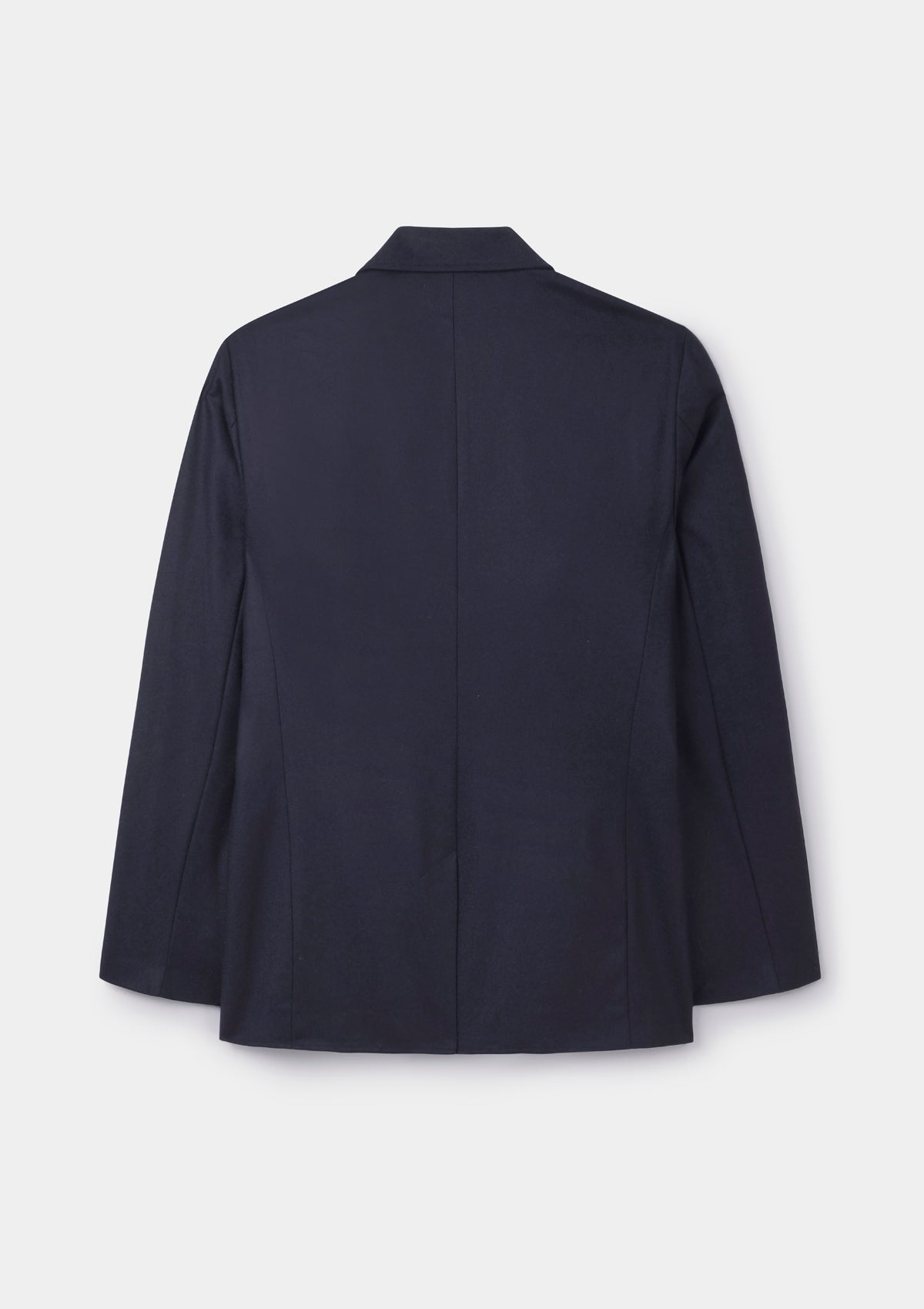 Ink Wool-Cashmere Flannel Blazer