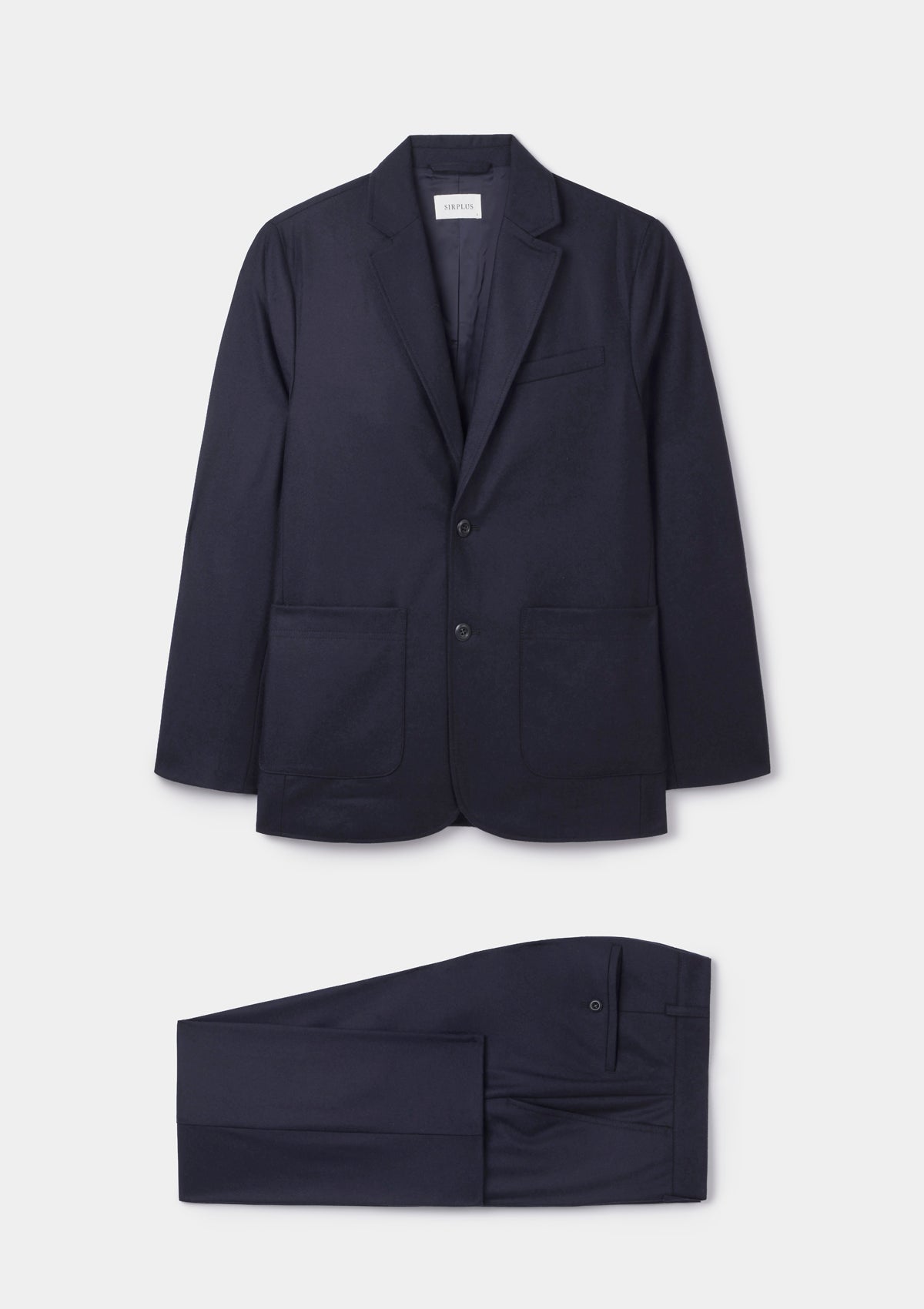 Ink Wool-Cashmere Flannel Blazer
