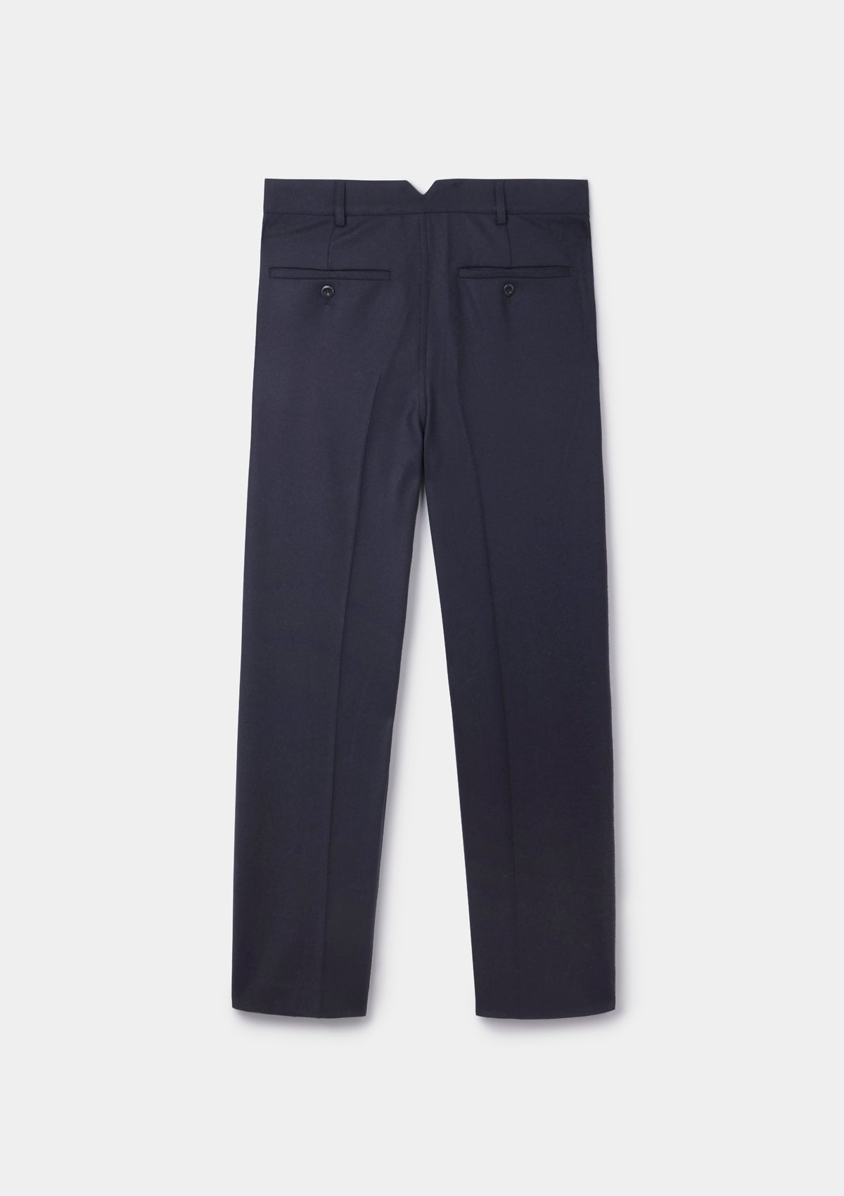 Ink Wool Cashmere Flannel Trousers