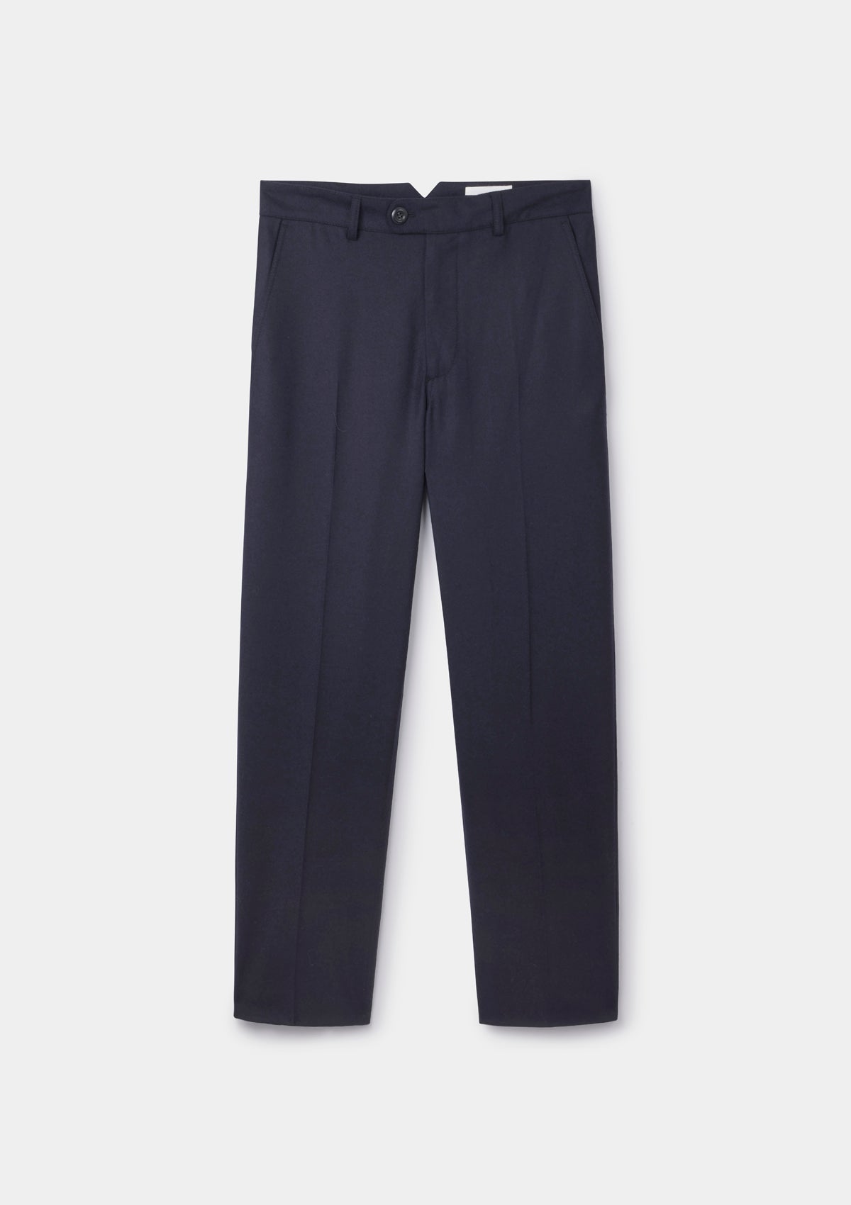 Ink Wool Cashmere Flannel Trousers