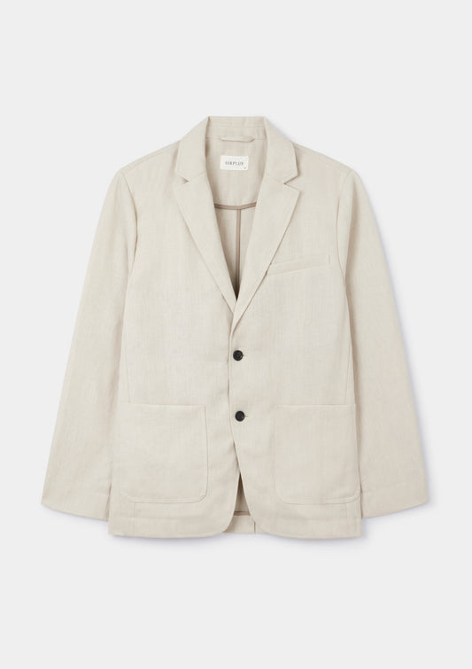Ivory Linen Blazer, Blazer - SIRPLUS