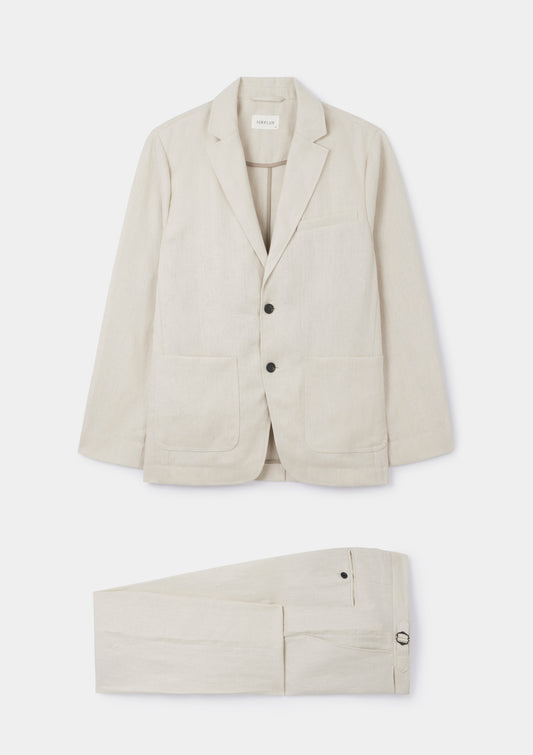 Ivory Linen Blazer, Blazer - SIRPLUS