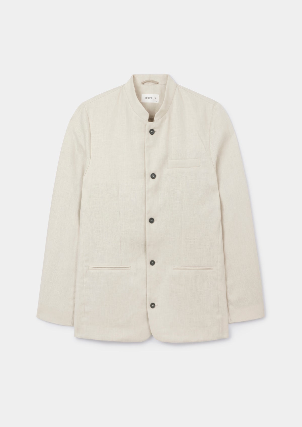 Ivory Linen Nehru Jacket, Nehru Jacket - SIRPLUS
