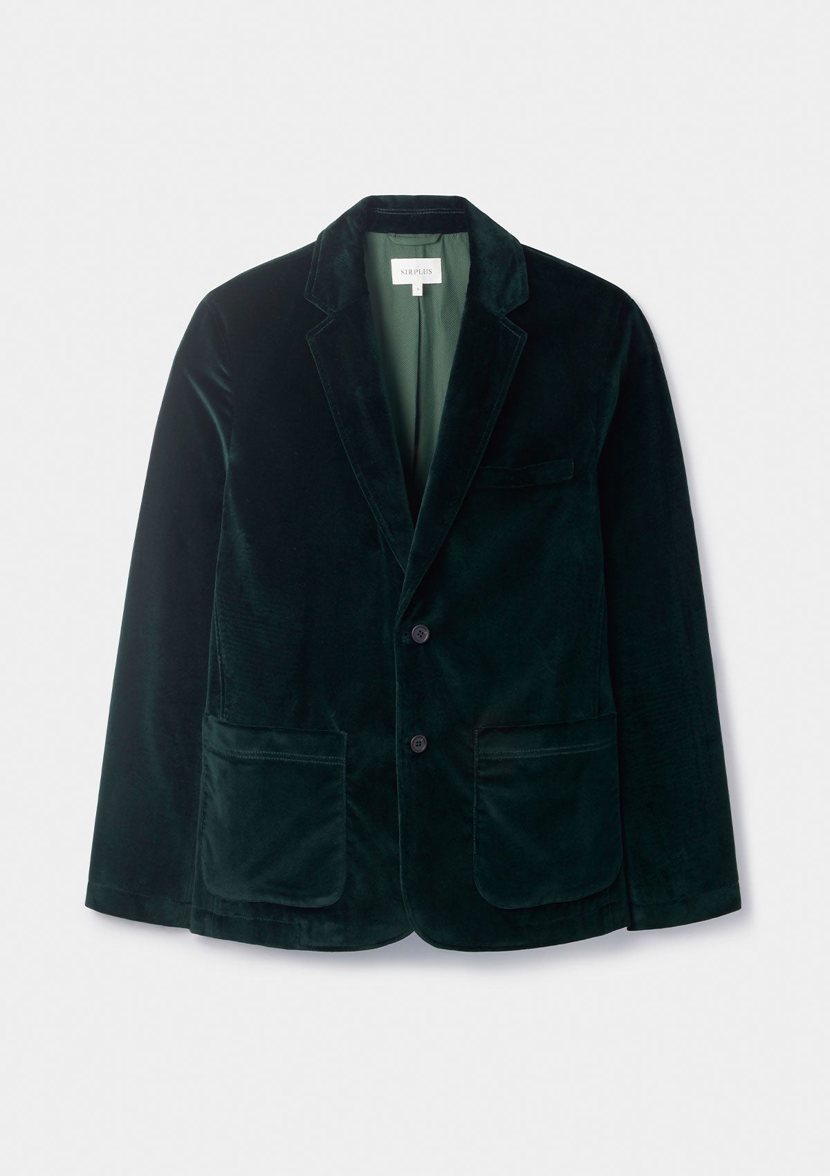 Ivy Green Velvet Blazer, Blazers - SIRPLUS