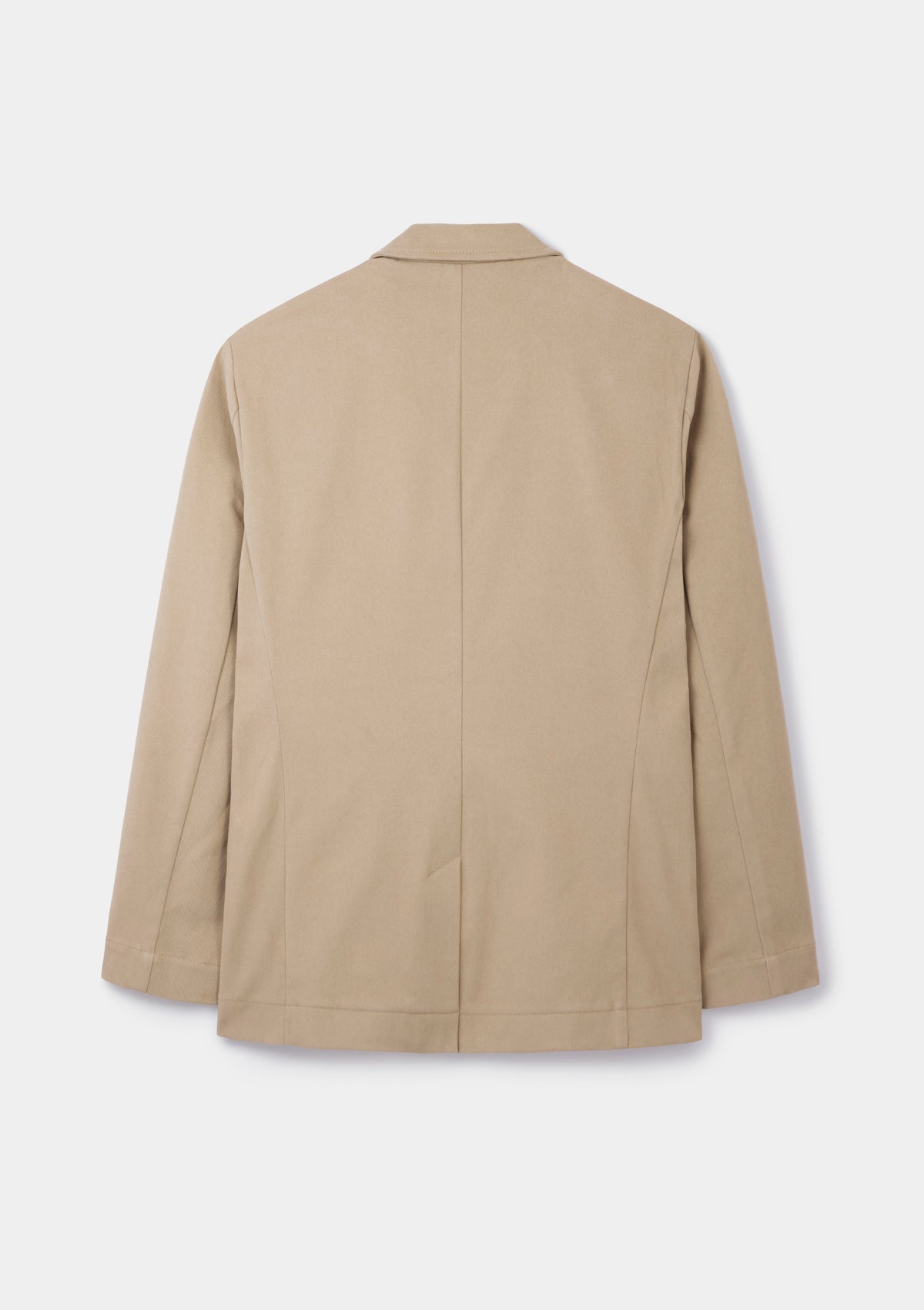 Khaki Cream Cotton Twill Blazer, Blazer - SIRPLUS