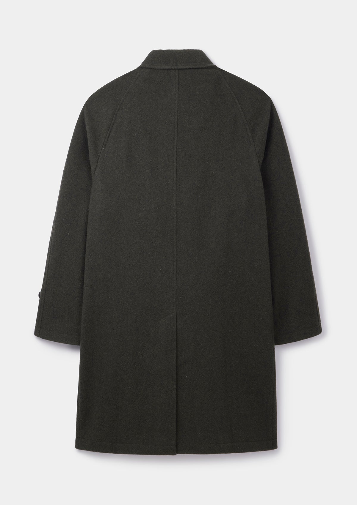 Loden Green Wool Raglan Overcoat, Coat - SIRPLUS