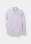 Mahogany Stripe Oxford Button-Down Shirt