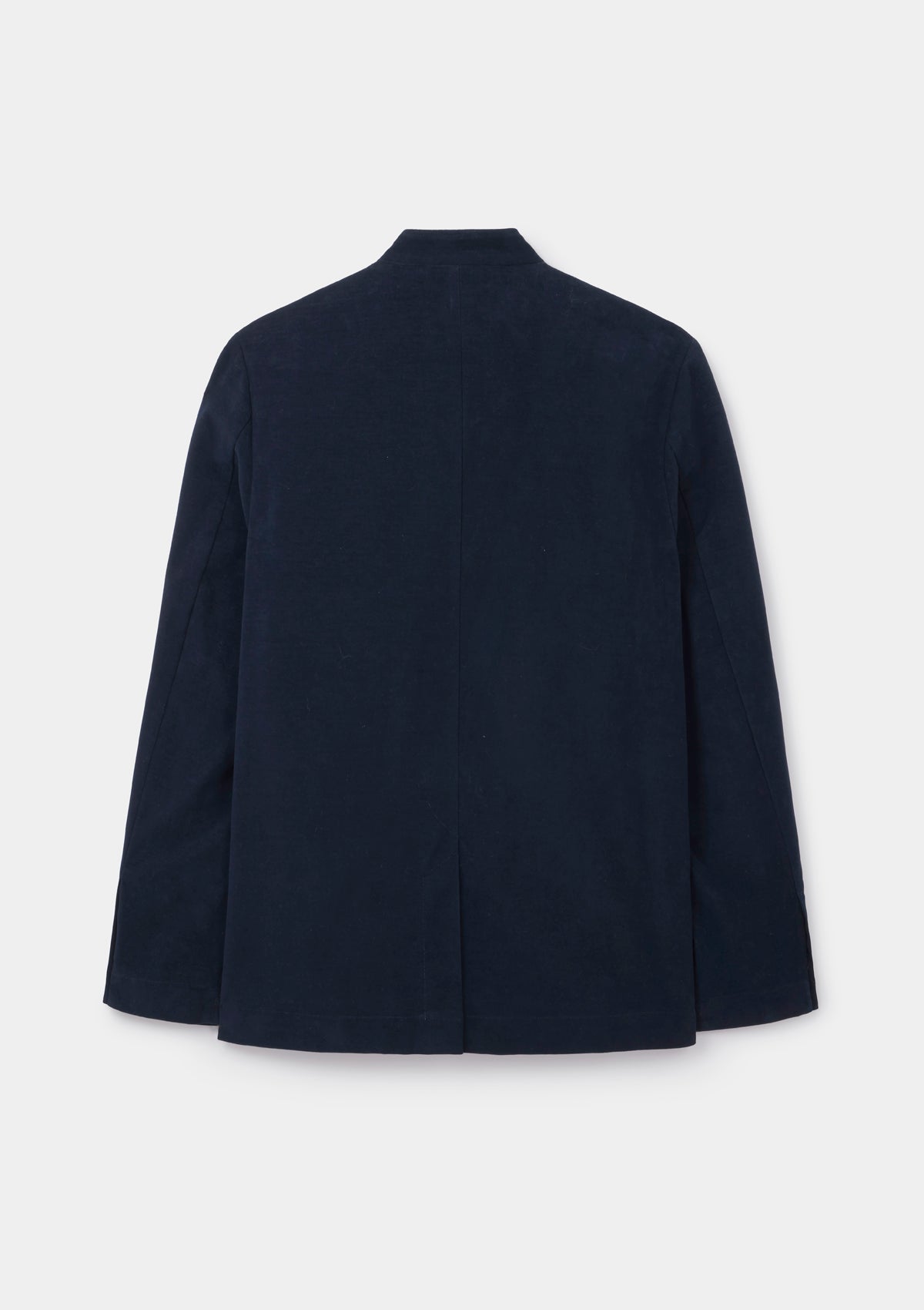 Midnight Navy Moleskin Casual Nehru Jacket