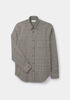 Moss and Maroon Check Flannel Shirt, Collar Shirt - SIRPLUS