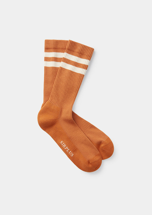 Mustard Organic Cotton 2 Stripe Socks by SIRPLUS