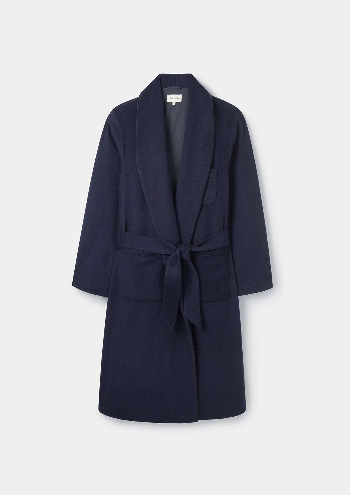 Navy Cashmere Dressing Gown, Dressing Gowns - SIRPLUS