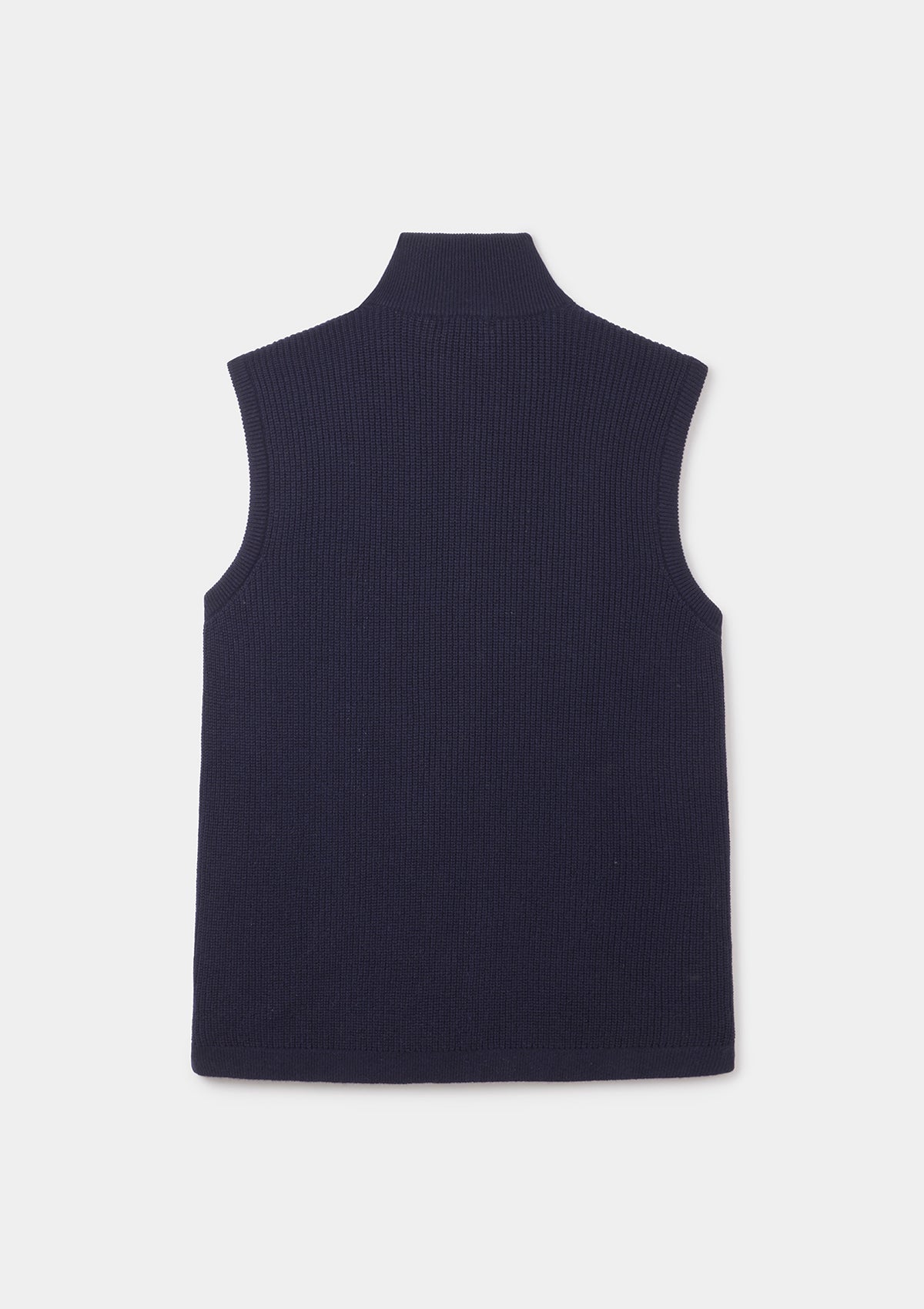 Navy Cashmere Knit Gilet