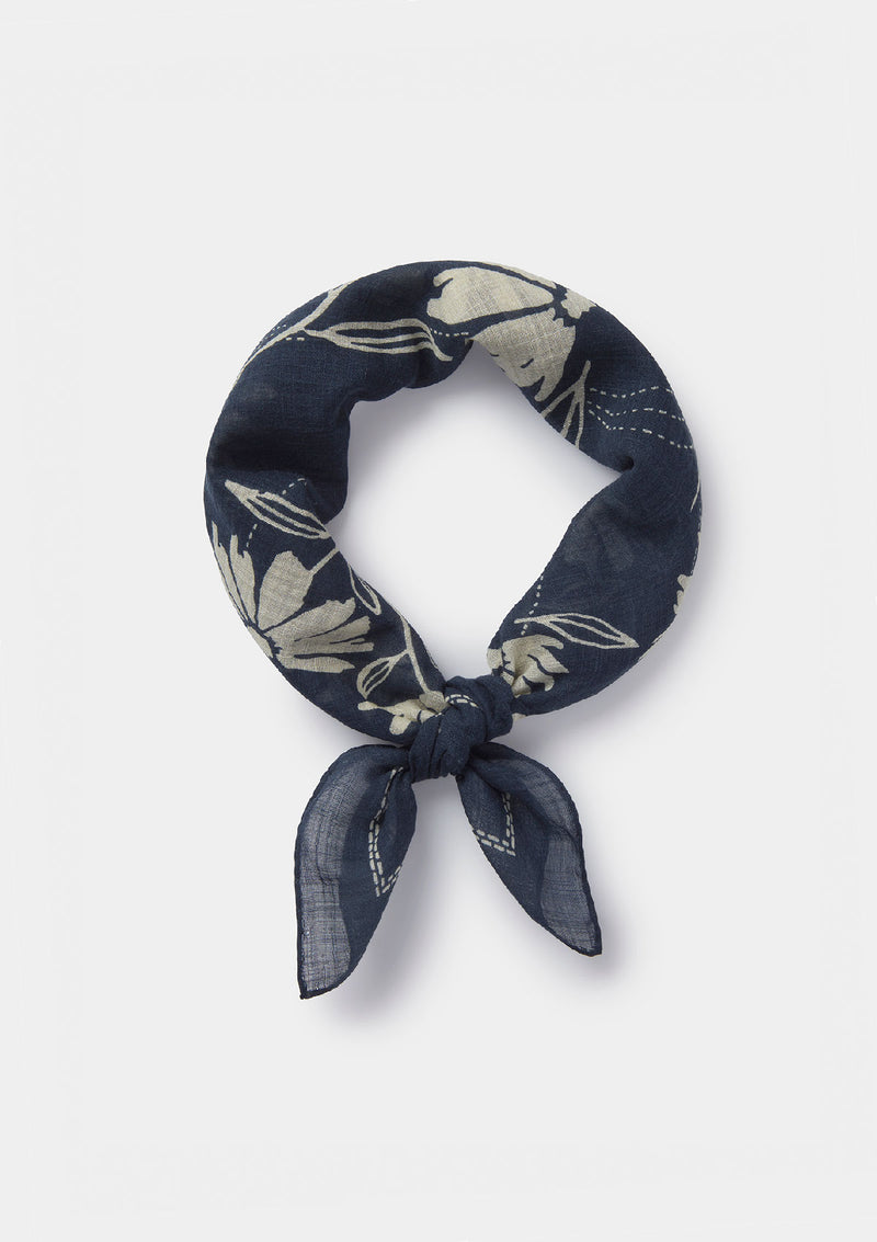 Navy Flower Bandana, Bandana - SIRPLUS