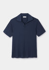 Navy Panel Rib Resort Polo, Polo Shirt - SIRPLUS