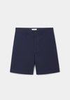 Navy Seersucker Relaxed Shorts, Shorts - SIRPLUS