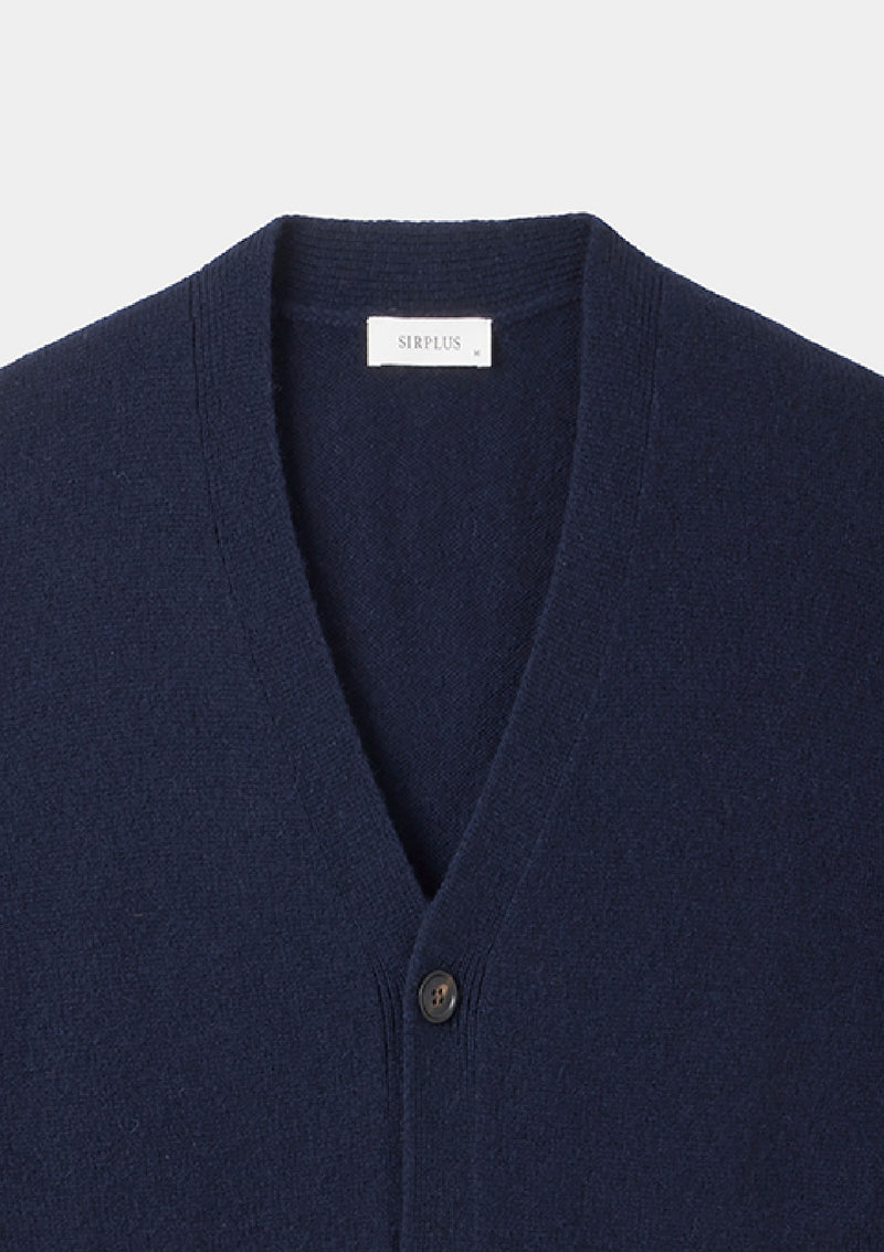 Navy Wool Cardigan