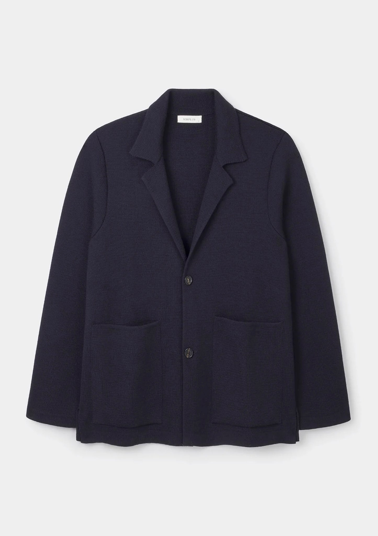 Navy Merino Knit Blazer by SIRPLUS