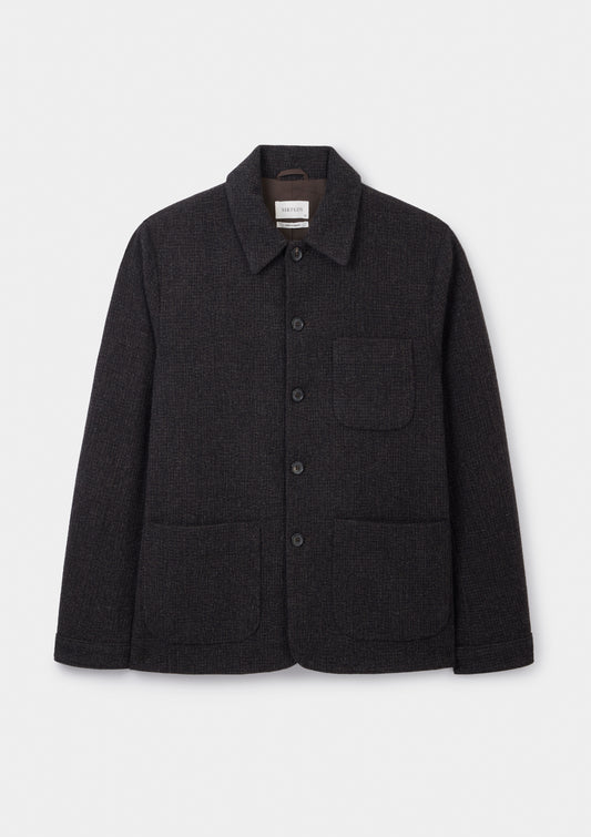 Cocoa Weave Merino Wool Chore Jacket, Chore Jacket - SIRPLUS