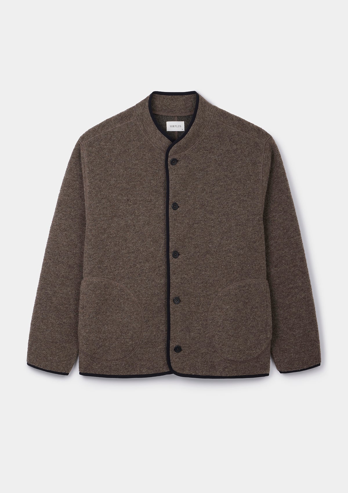 Mushroom Boiled Wool Jacket, Chore Jacket - SIRPLUS