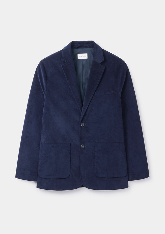 Navy Cotton Pincord Blazer