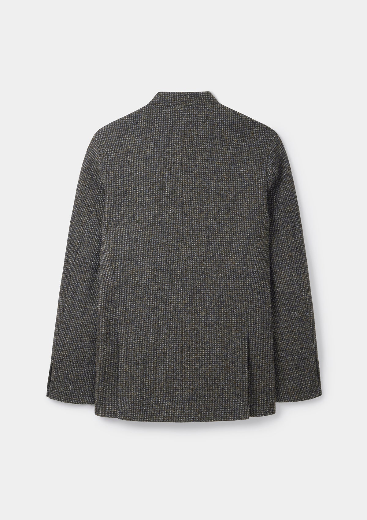 Bark Green Harris Tweed Nehru Jacket