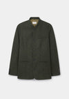 Juniper Green Herringbone Nehru Jacket, Nehru Jacket - SIRPLUS