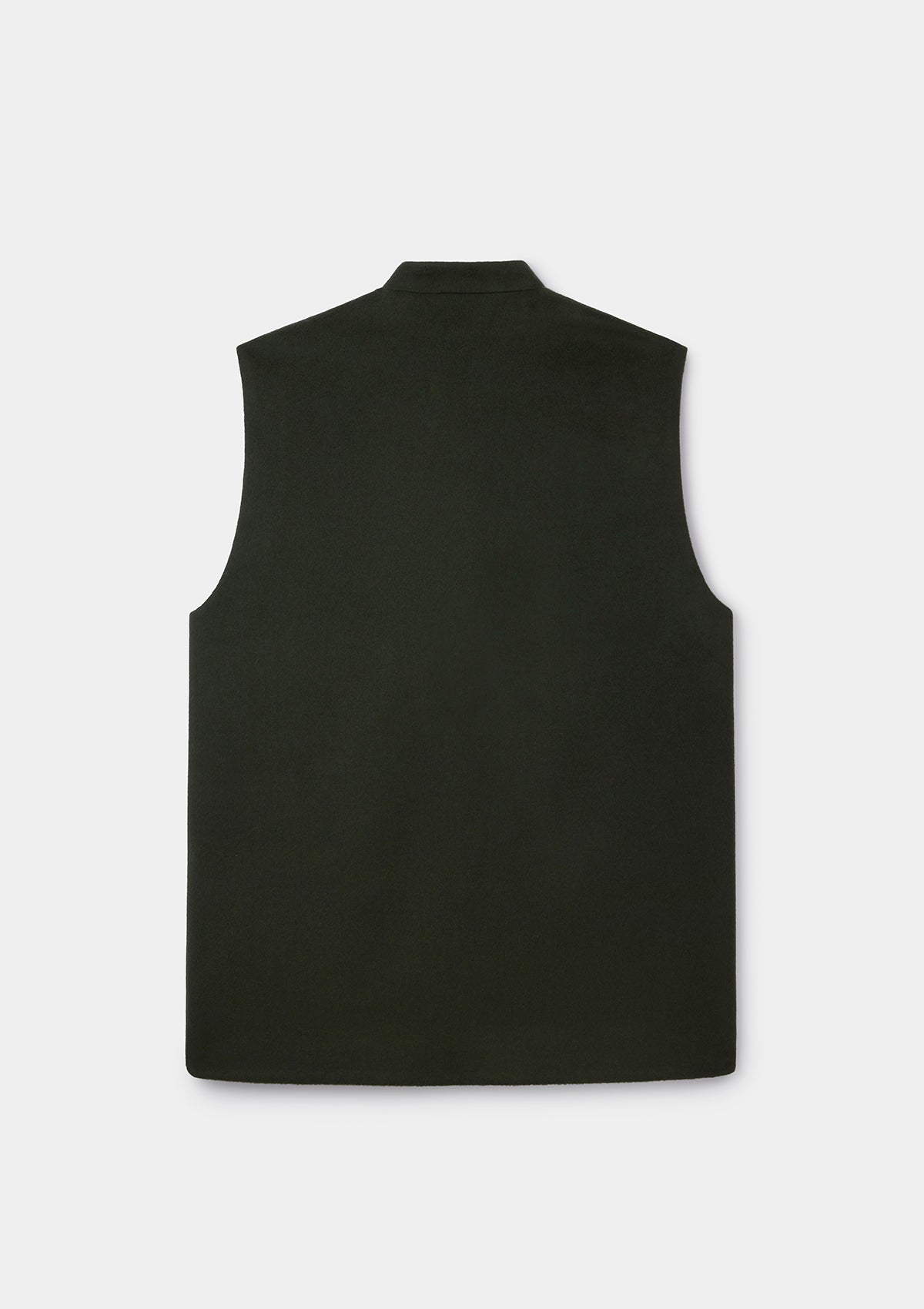 Juniper Green Cashmere Nehru Waistcoat, Nehru Waistcoat - SIRPLUS