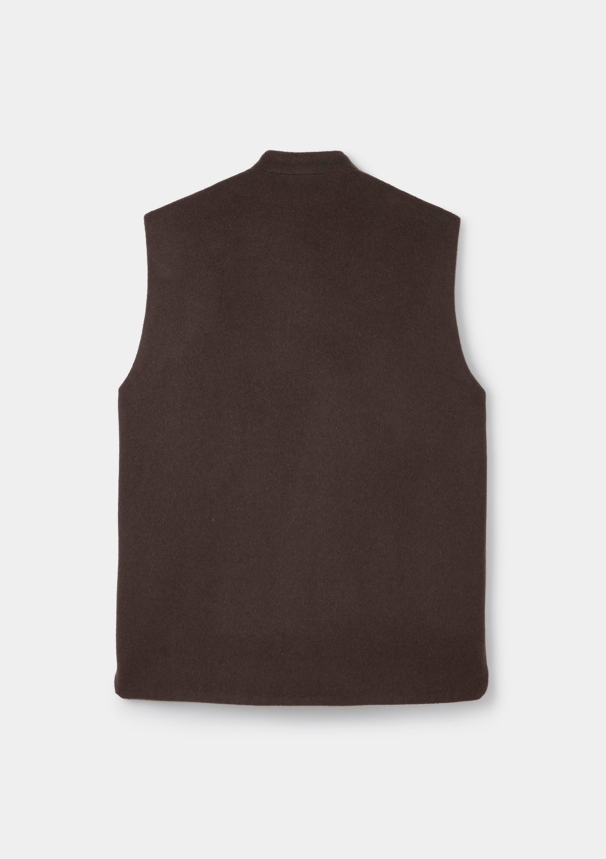 Coffee Cashmere Nehru Waistcoat