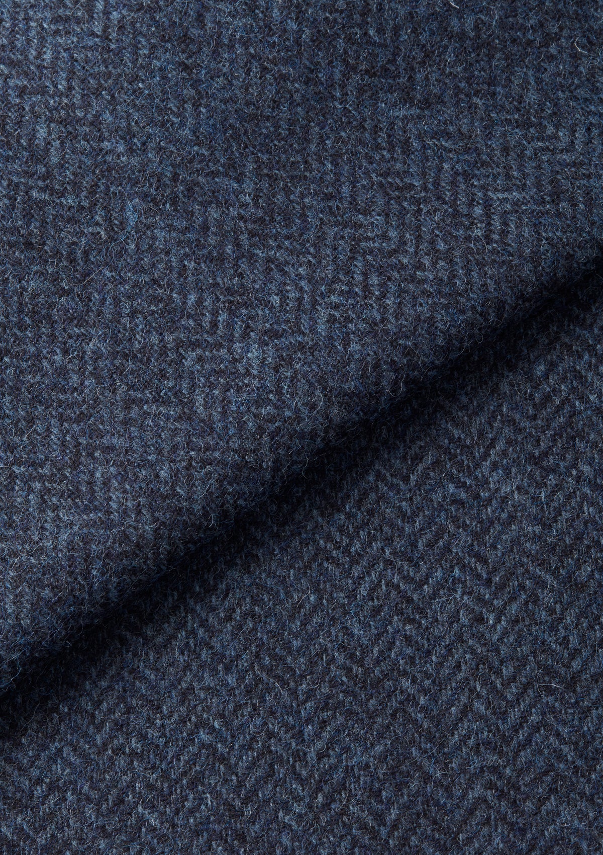 Denim Blue Surplus Herringbone Nehru Waistcoat, Nehru Waistcoat - SIRPLUS