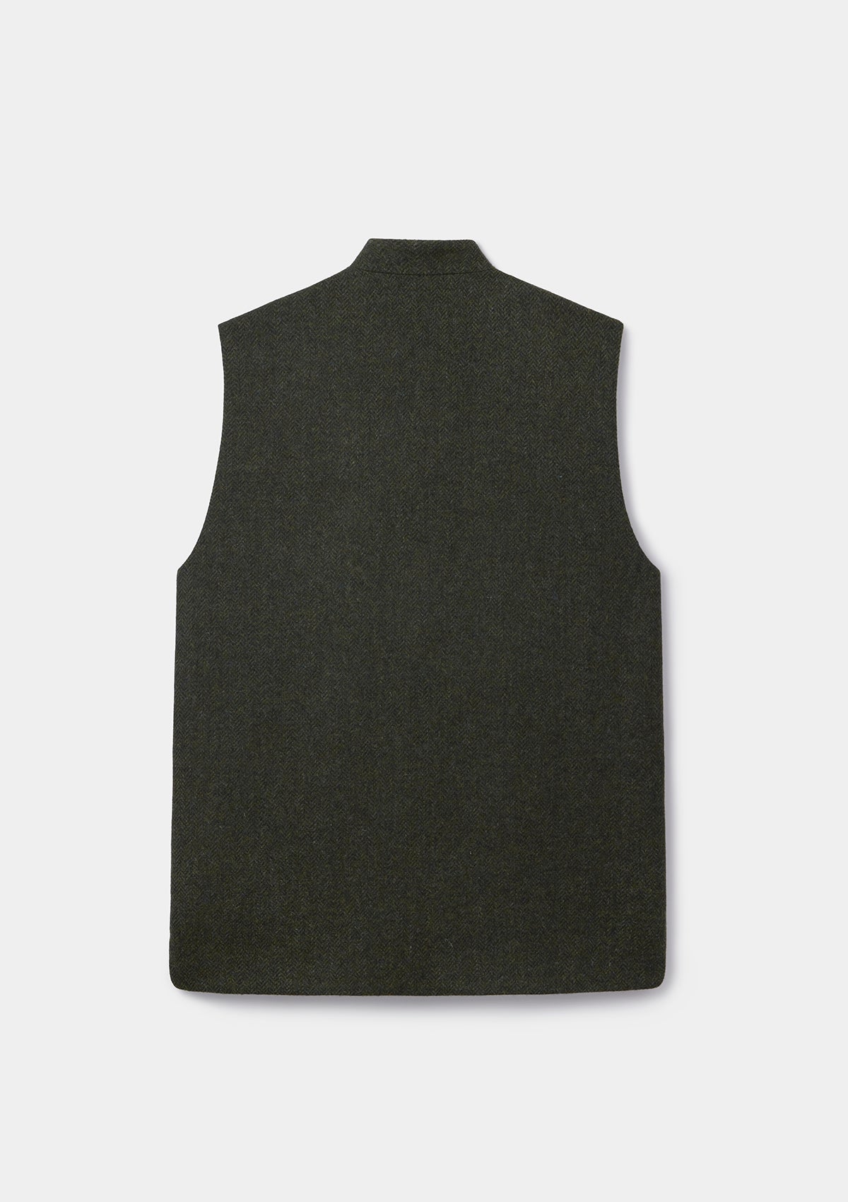 Juniper Green Herringbone Nehru Waistcoat, Nehru Waistcoat - SIRPLUS