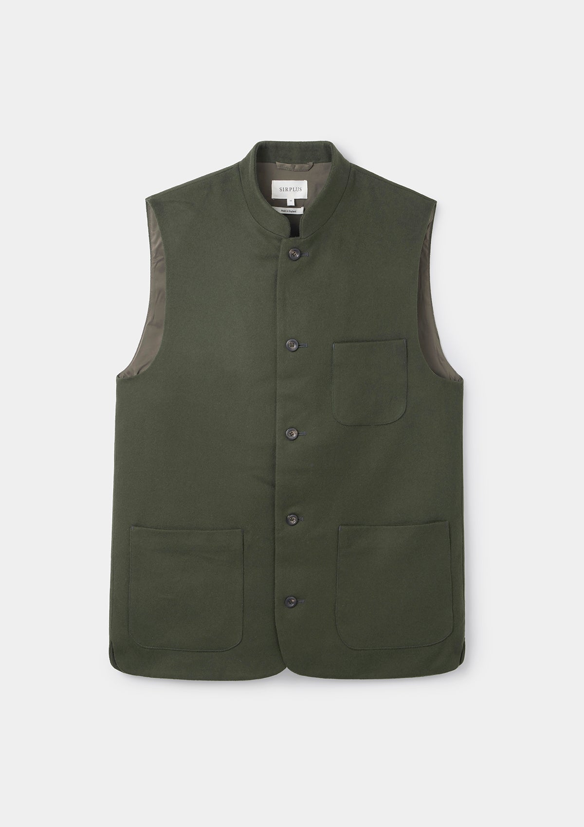 Olive Wool Nehru Waistcoat