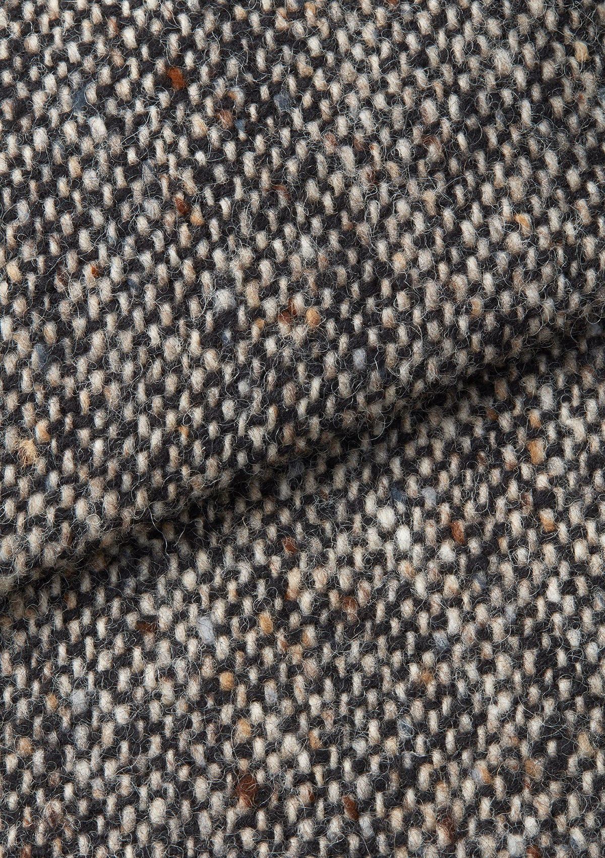 Oat & Black Donegal Tweed Overcoat, Coat - SIRPLUS