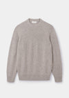 Oat Lambswool Fisherman Jumper
