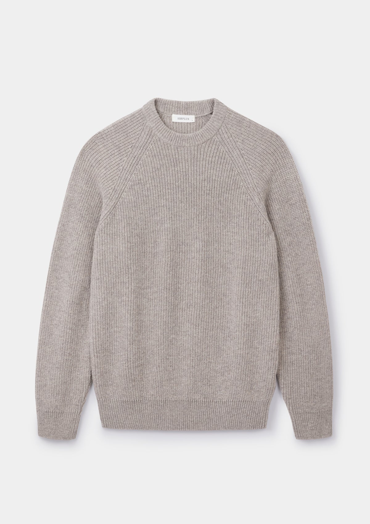 Oat Lambswool Fisherman Jumper