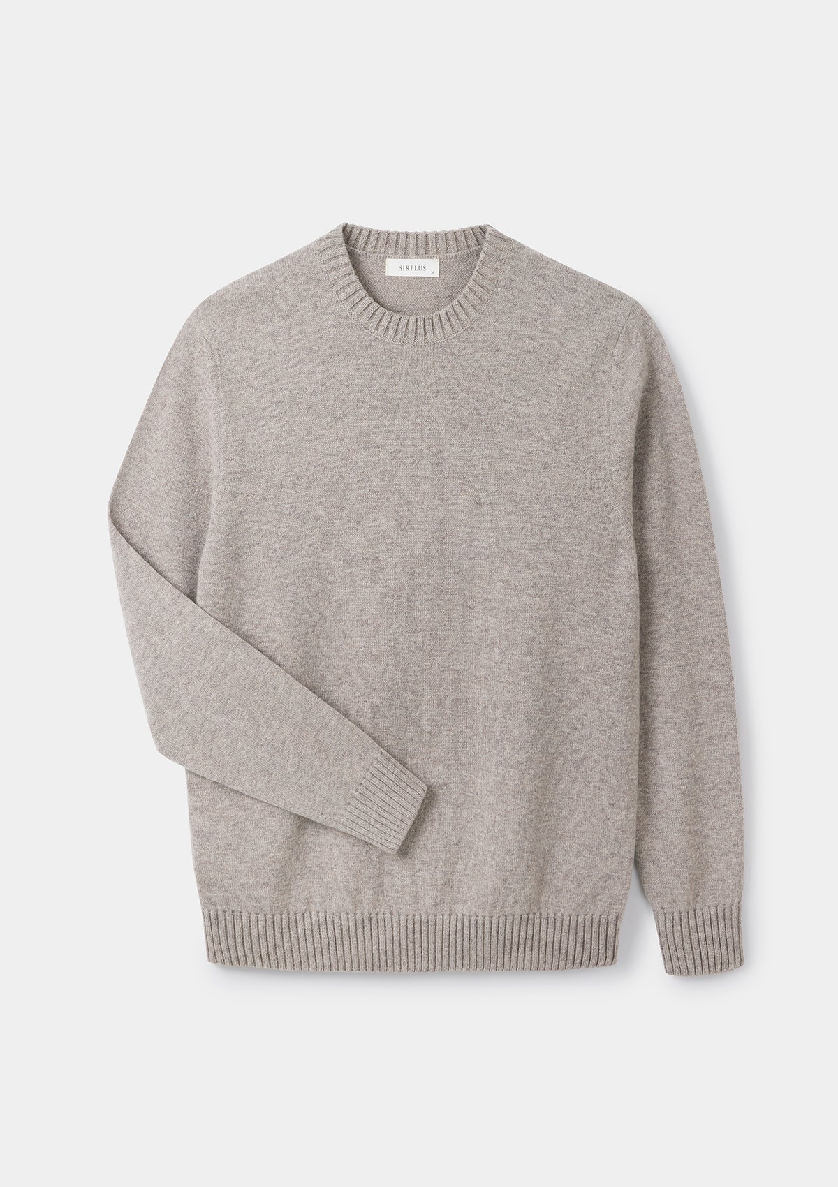 Oat Lambswool Crew Neck Jumper | Men’s Knitwear | SIRPLUS