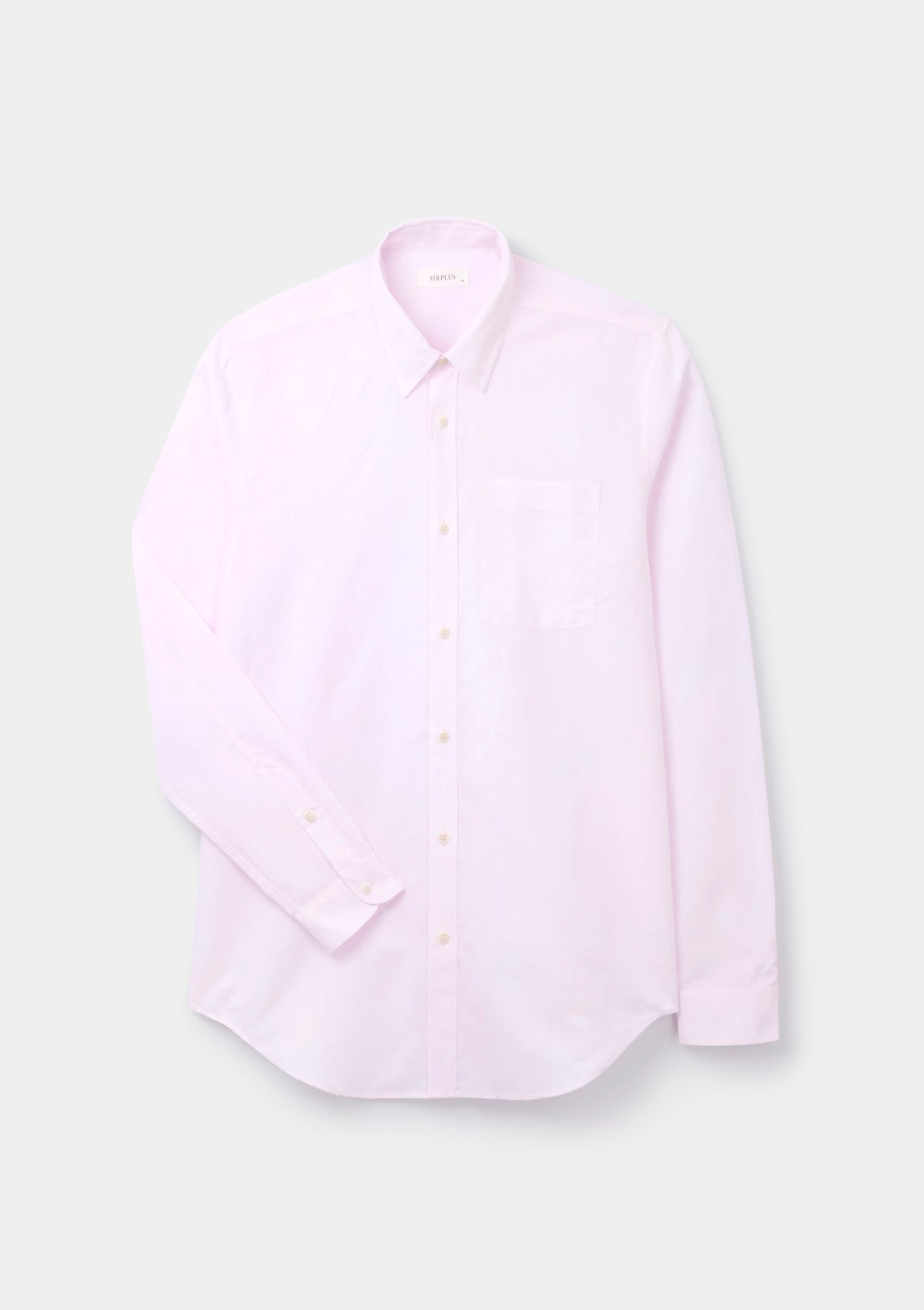Pink Cotton Linen Shirt, Collar Shirt - SIRPLUS