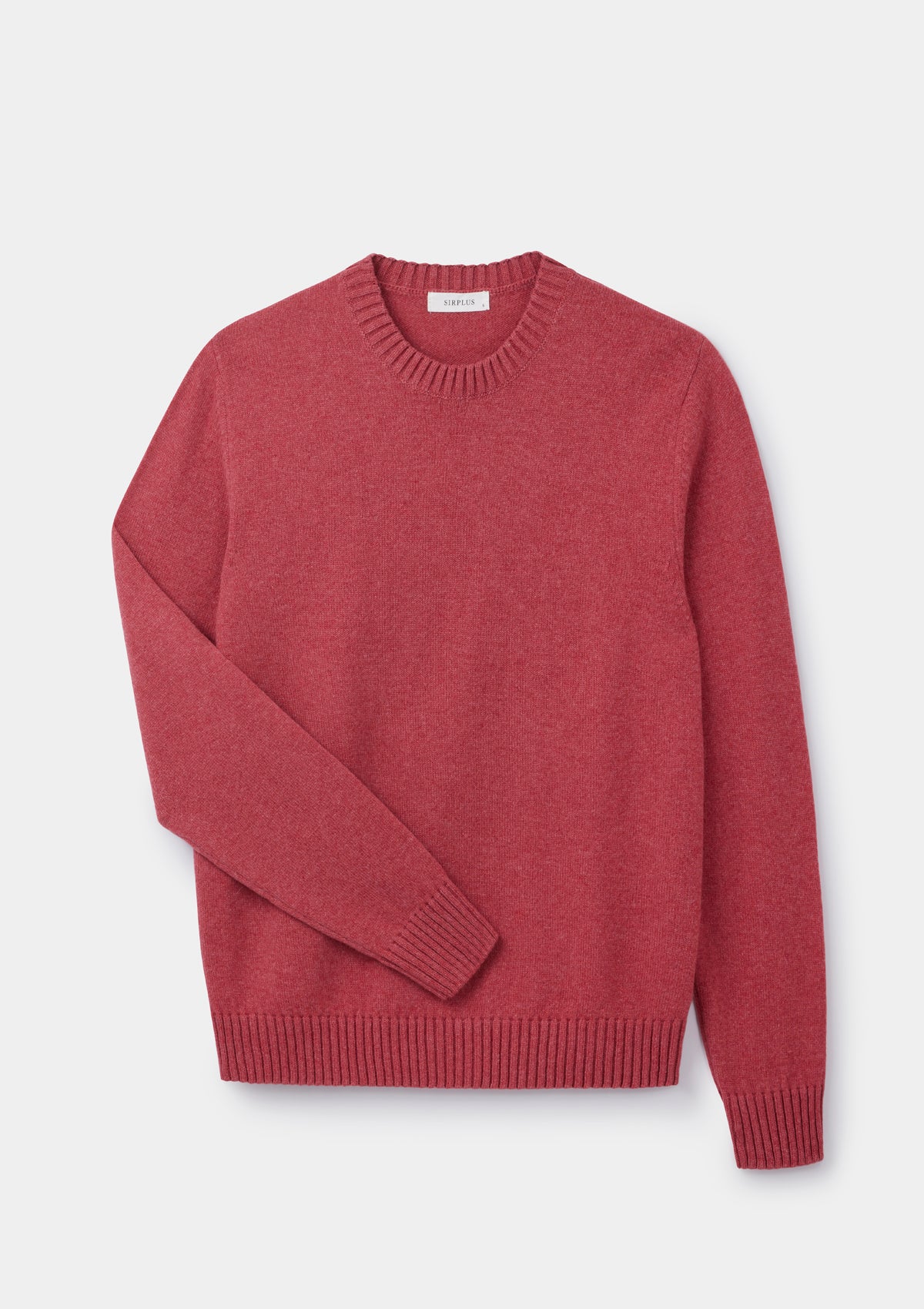 Raspberry Lambswool Crew Neck Jumper