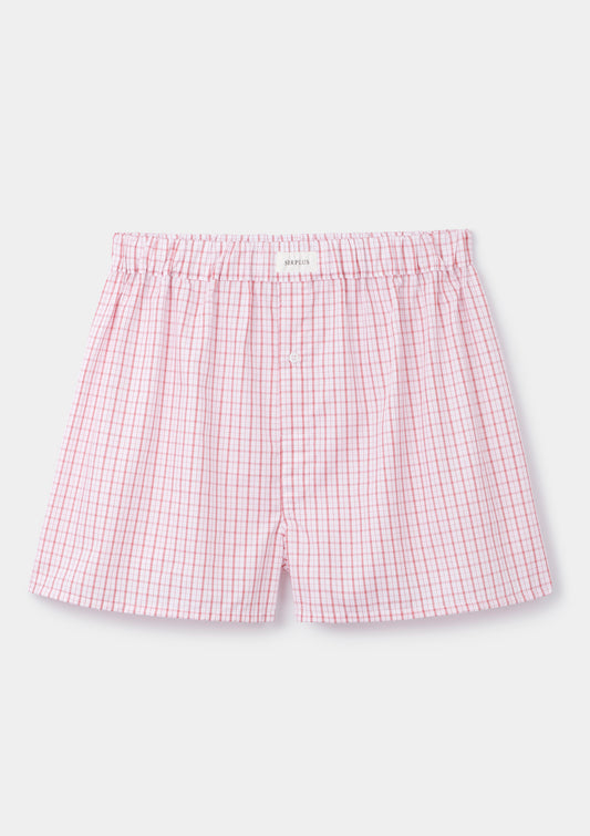 Red Picnic Cotton Boxer Shorts, Boxer Shorts - SIRPLUS