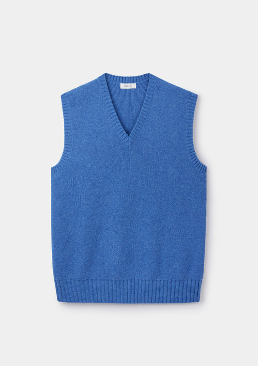 River Blue Lambswool Vest