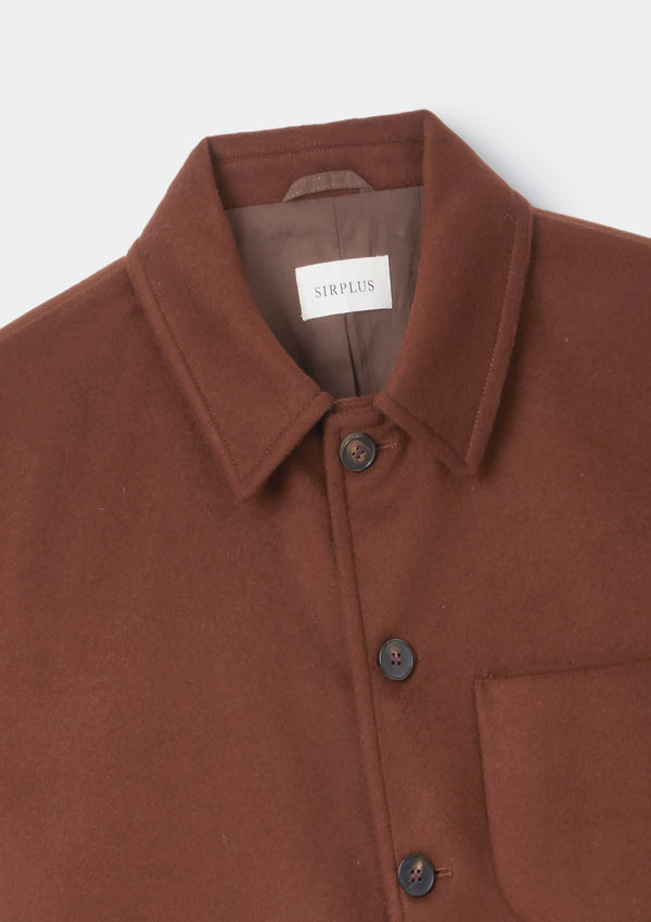 Rust Boiled Wool Chore Jacket