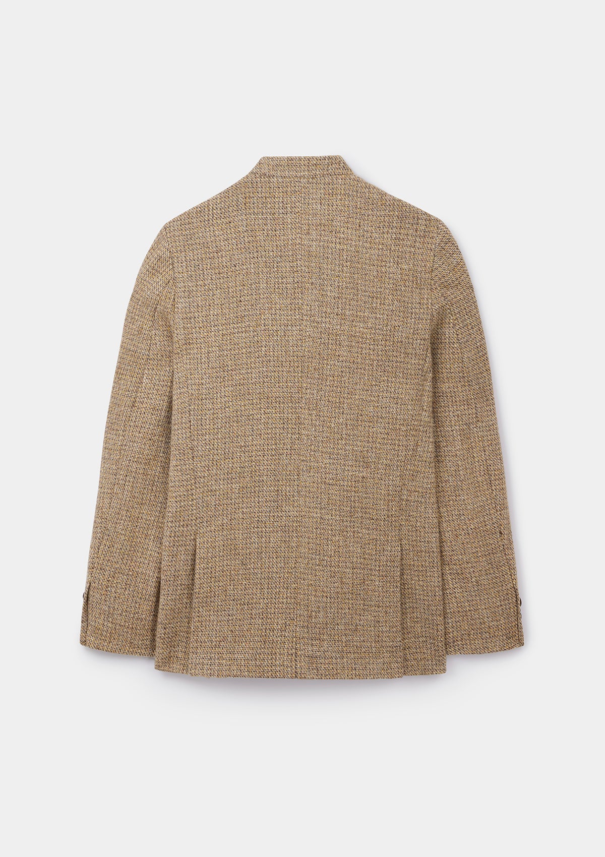 Golden Brown Harris Tweed Nehru Jacket