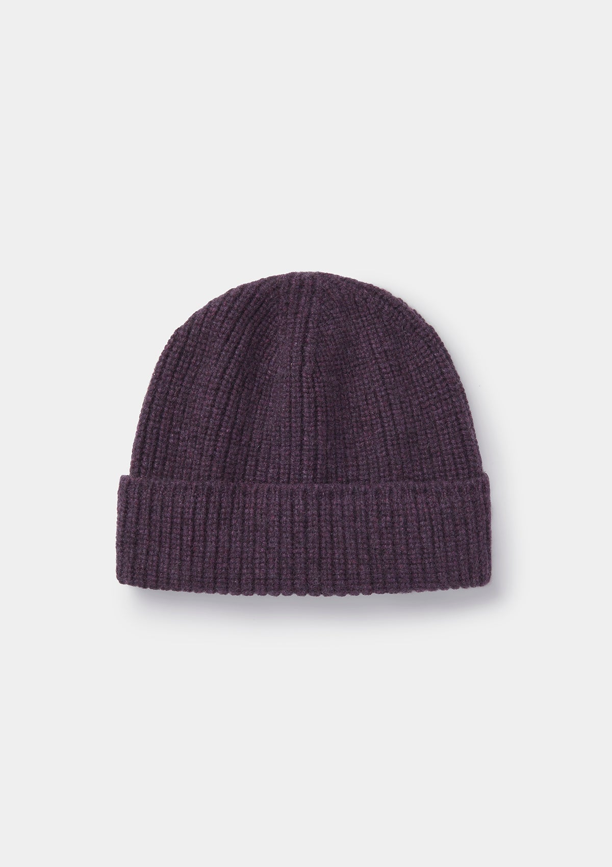 Aubergine Cashmere Beanie, Hat - SIRPLUS