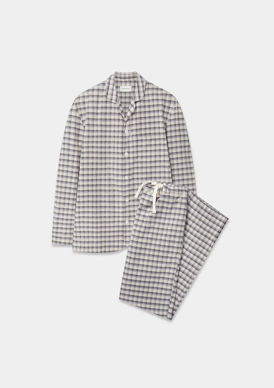 Beige Seaweed Check Pyjamas, Pyjamas - SIRPLUS