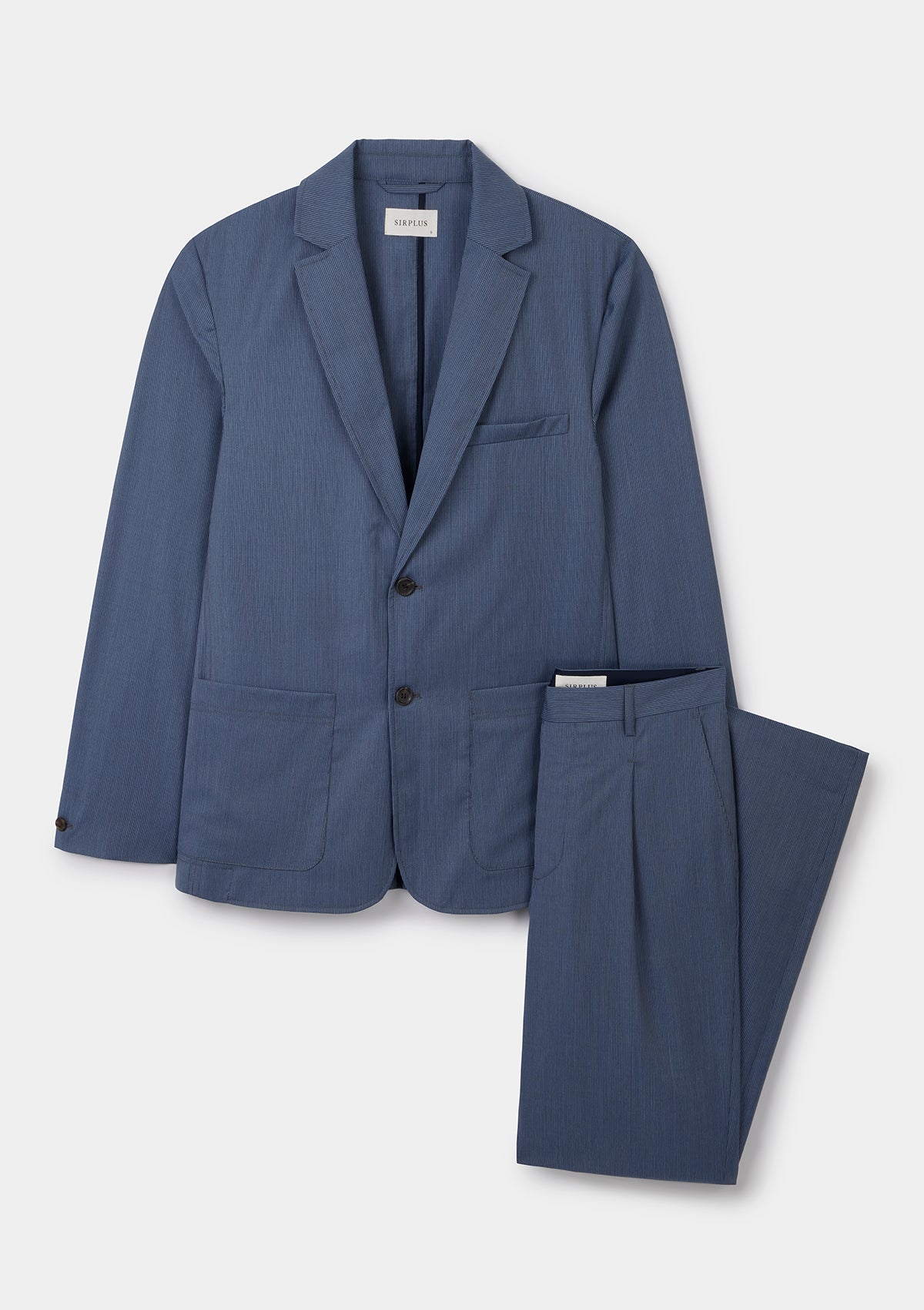 Blue Striped Wool Blazer, Blazer - SIRPLUS