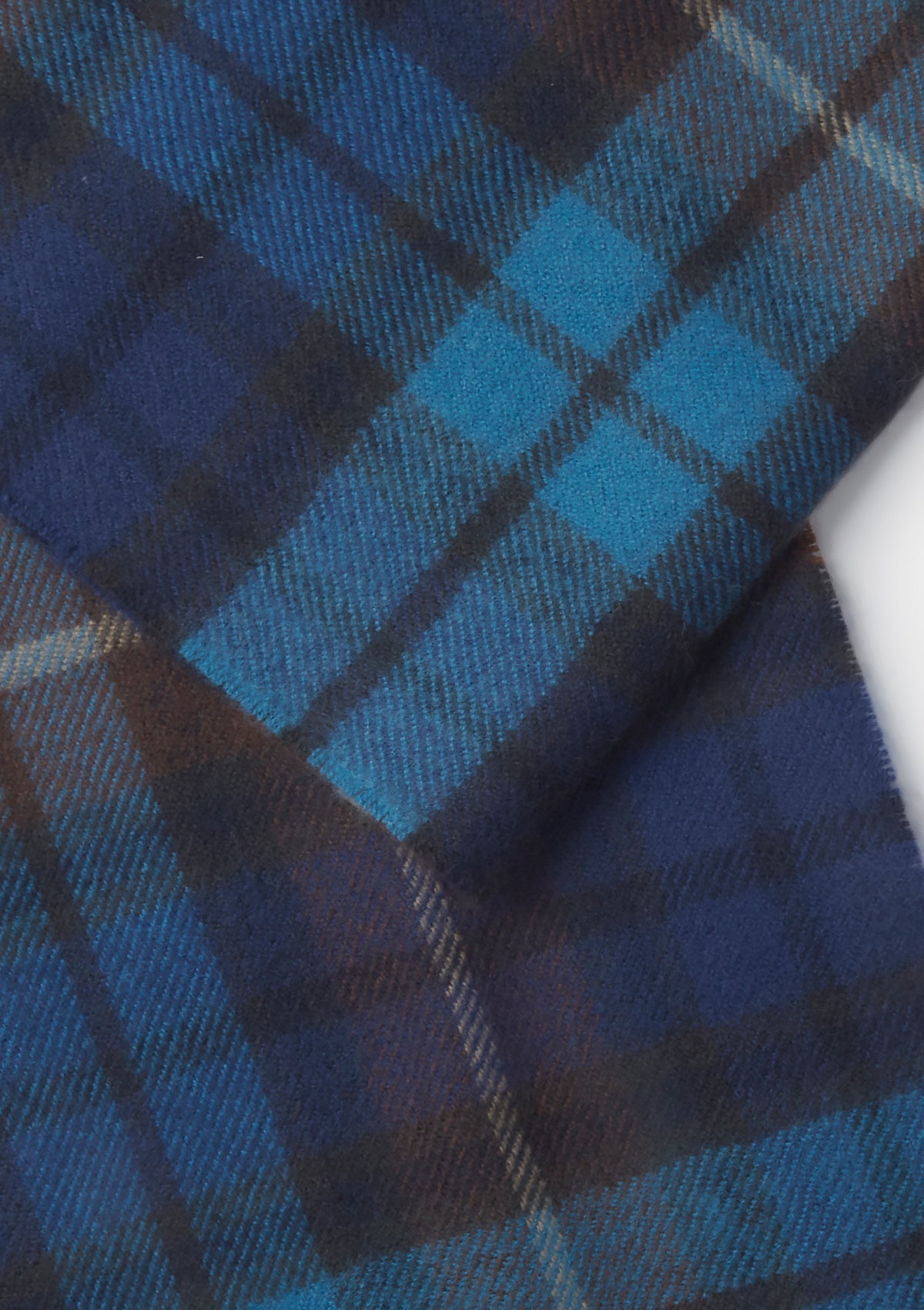 Blue Tartan Lambswool Scarf, Scarf - SIRPLUS