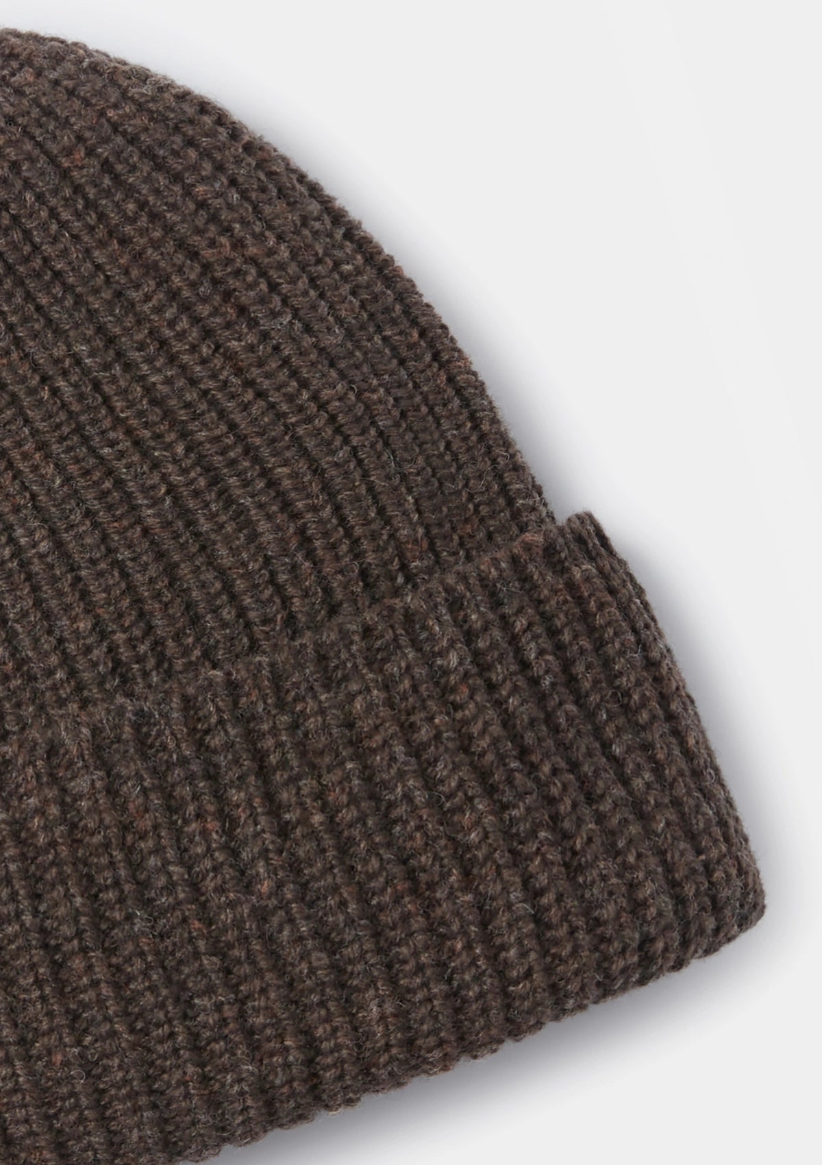 Brown Melange Beanie, Hats - SIRPLUS